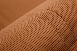 Miliboo Schlafsessel aus Cordstoff in Kupferbraun 2-Sitzer SPENCER* Schlafsessel