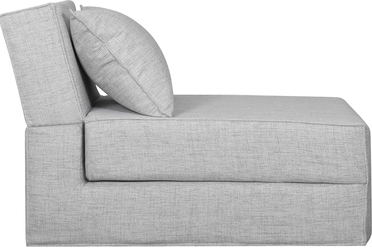Miliboo Schlafsessel in hellgrauem Stoff 1-Sitzer VICTOR*Kinder Schlafsessel|Kinderbetten