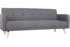 Miliboo Schlafsofa 3 Plätze skandinavisches Design Dunkelgrau ULLA* Schlafsofas