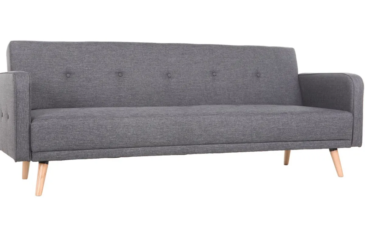 Miliboo Schlafsofa 3 Plätze skandinavisches Design Dunkelgrau ULLA* Schlafsofas