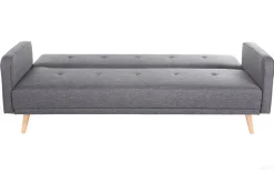 Miliboo Schlafsofa 3 Plätze skandinavisches Design Dunkelgrau ULLA* Schlafsofas