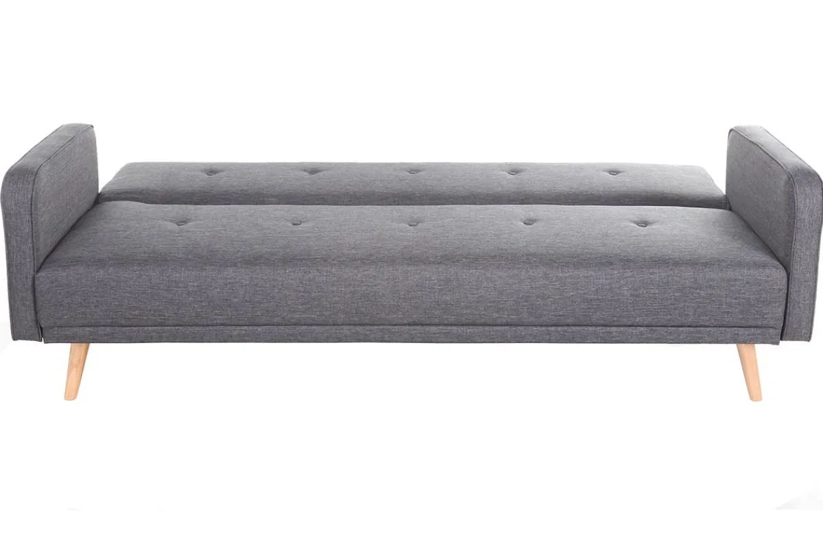 Miliboo Schlafsofa 3 Plätze skandinavisches Design Dunkelgrau ULLA* Schlafsofas