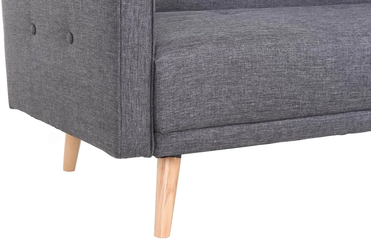 Miliboo Schlafsofa 3 Plätze skandinavisches Design Dunkelgrau ULLA* Schlafsofas