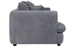 Miliboo Schlafsofa 3-4 Sitzer in grauem Stoff mit Samteffekt und abziehbarem Bezug SACHA* Schlafsofas