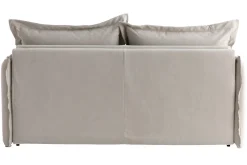 Miliboo Schlafsofa mit abnehmbarem Bezug aus beiger Baumwolle ALDO* Schlafsofas