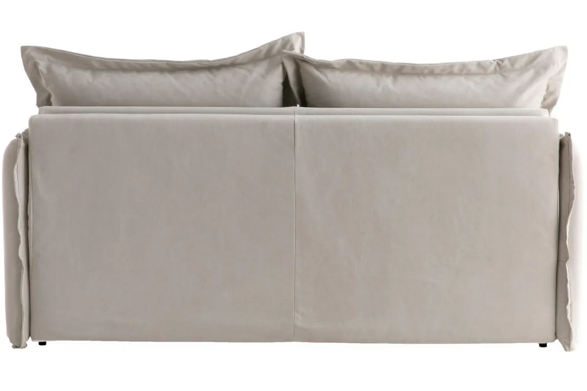 Miliboo Schlafsofa mit abnehmbarem Bezug aus beiger Baumwolle ALDO* Schlafsofas