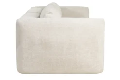 Miliboo Schlafsofa mit Bettkasten aus beigem Chenille-Veloursstoff 4-Sitzer CRUSH* Schlafsofas