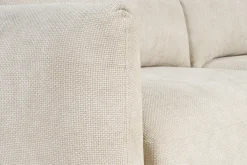 Miliboo Schlafsofa mit Bettkasten aus beigem Chenille-Veloursstoff 4-Sitzer CRUSH* Schlafsofas