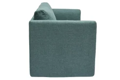 Miliboo Schlafsofa 2-Sitzer aus graugrünem Stoff LEON* Schlafsofas