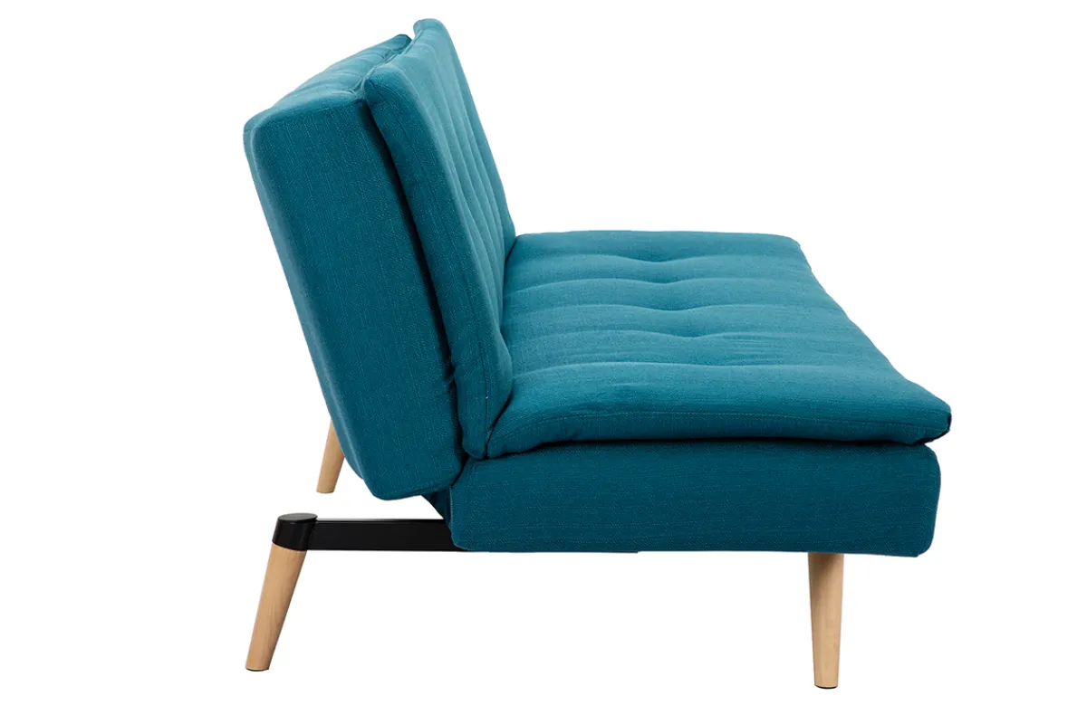 Miliboo Schlafsofa 3-Sitzer blaugrün SENSO* Schlafsofas