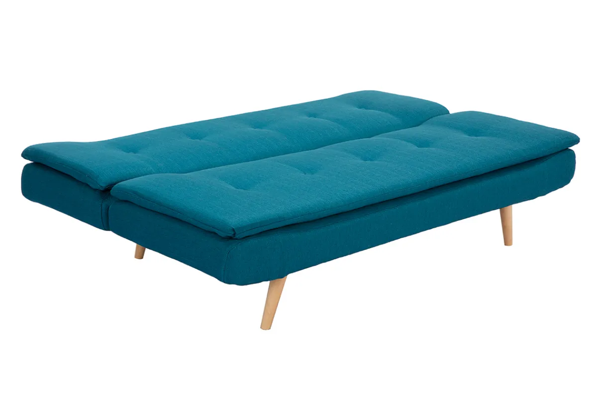 Miliboo Schlafsofa 3-Sitzer blaugrün SENSO* Schlafsofas