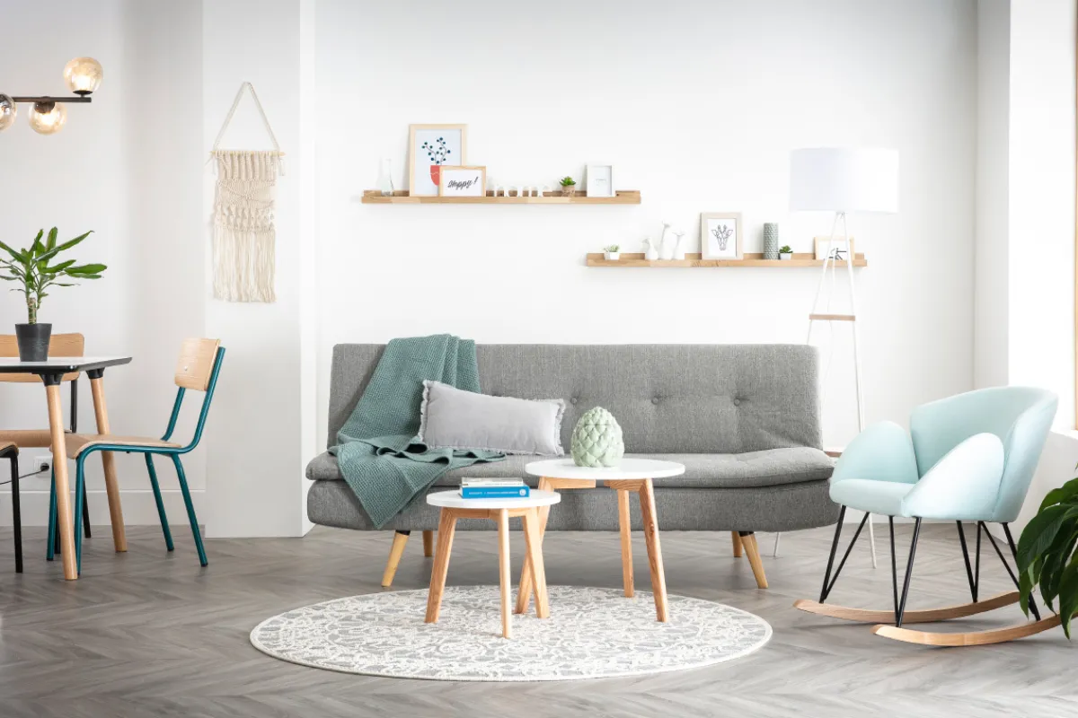 Miliboo Schlafsofa 3-Sitzer blaugrün SENSO* Schlafsofas