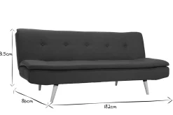 Miliboo Schlafsofa 3-Sitzer blaugrün SENSO* Schlafsofas