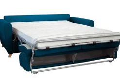 Miliboo Schlafsofa skandinavisch blaugrün und Holz GRAHAM* Schlafsofas
