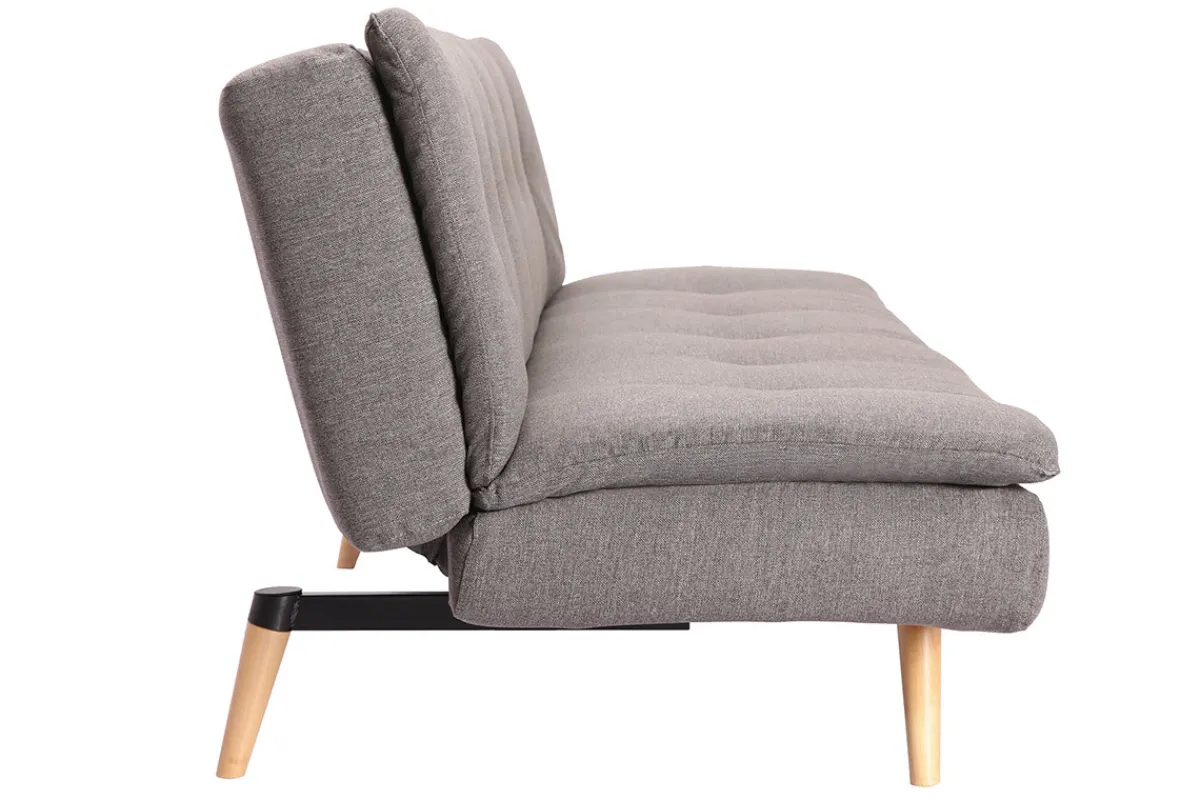 Miliboo Schlafsofa skandinavisch 3 Plätze Dunkelgrau SENSO* Schlafsofas