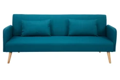 Miliboo Schlafsofa skandinavisch 3 Plätze blaugrün LULA* Schlafsofas