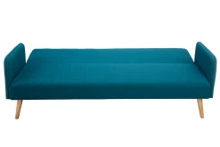 Miliboo Schlafsofa skandinavisch 3 Plätze blaugrün LULA* Schlafsofas