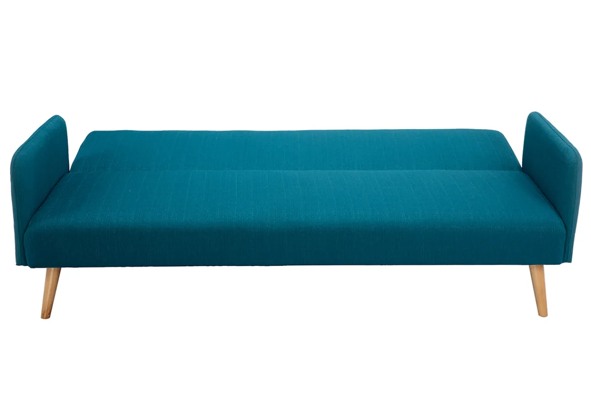 Miliboo Schlafsofa skandinavisch 3 Plätze blaugrün LULA* Schlafsofas