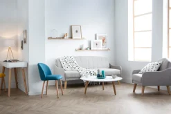 Miliboo Schlafsofa skandinavisches Design 3 Plätze Grau ARYA* Schlafsofas