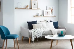 Miliboo Schlafsofa skandinavisches Design 3 Plätze Grau ARYA* Schlafsofas