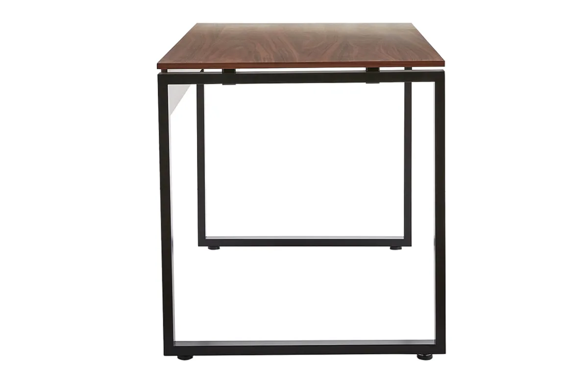 Miliboo Schreibtisch aus dunklem Holz und schwarzem Metall B138 cm OPAL* Design-schreibtische