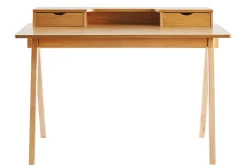 Miliboo Schreibtisch aus hellem Holz mit Ablagen L120 cm PULITO* Design-schreibtische