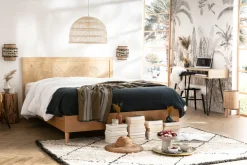 Miliboo Schreibtisch aus Mangoholz und Metall mit Ablagegestell VIBES* Design-schreibtische|Konsolentische