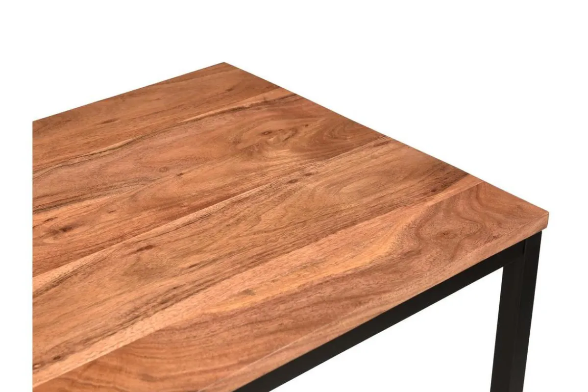 Miliboo Schreibtisch aus massivem Akazienholz und Metall HOORN* Design-schreibtische