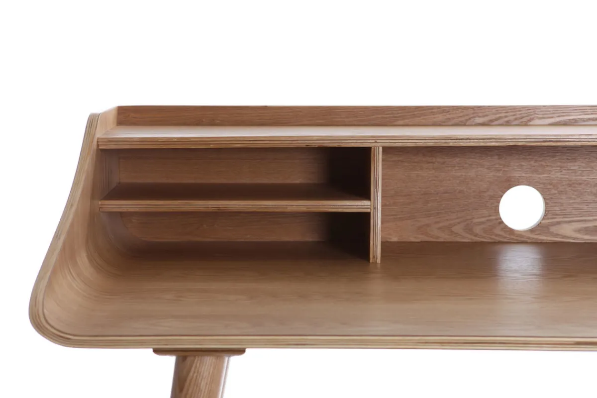 Miliboo Schreibtisch Eschenholz NORDECO* Design-schreibtische