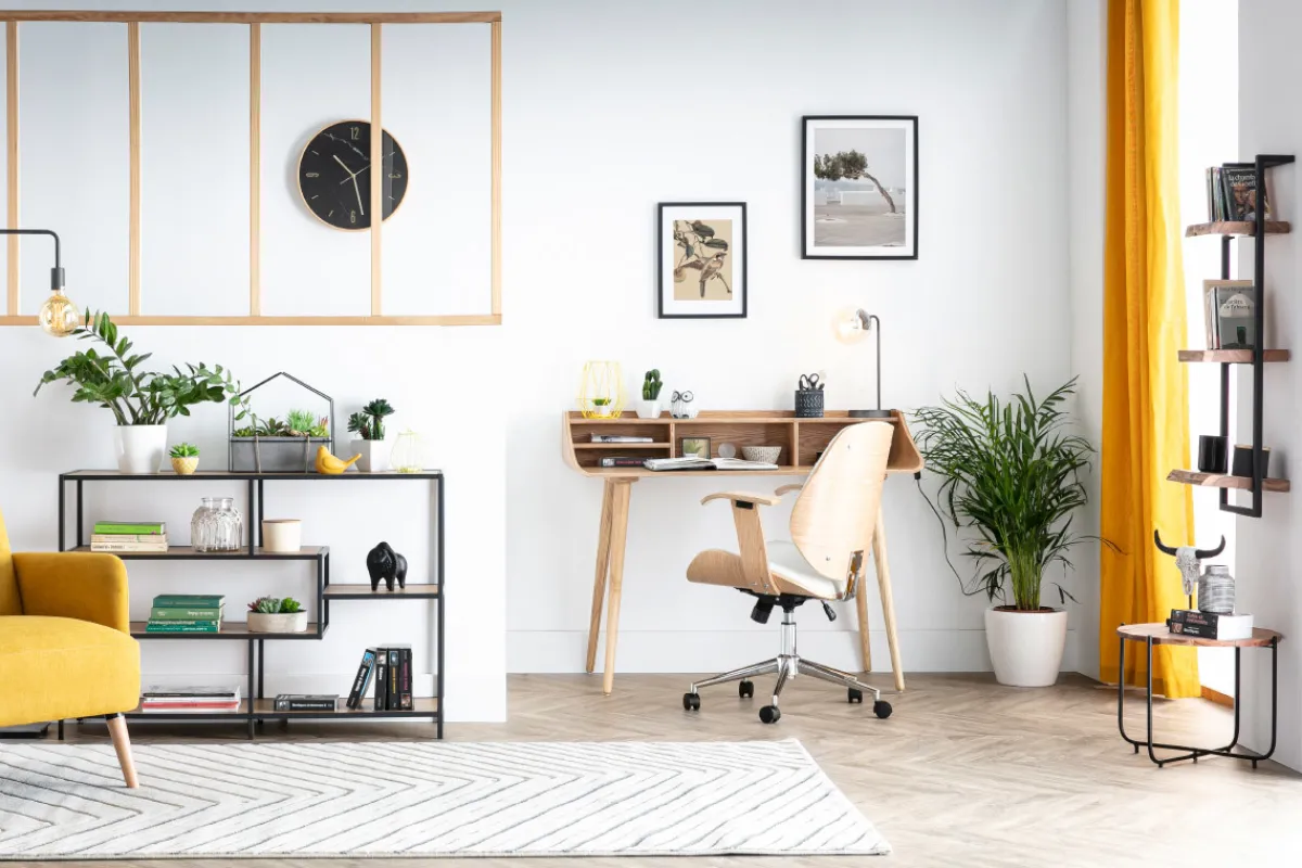 Miliboo Schreibtisch Eschenholz NORDECO* Design-schreibtische