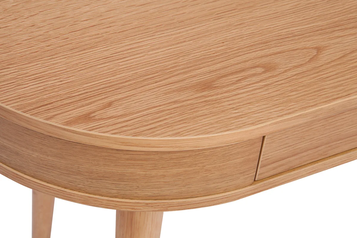 Miliboo Schreibtisch mit Schublade aus hellem Holz B120 cm JUDITH* Design-schreibtische