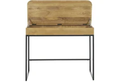 Miliboo Schreibtisch mit Stauraum aus massivem Mangoholz B100 cm SHIVA* Design-schreibtische