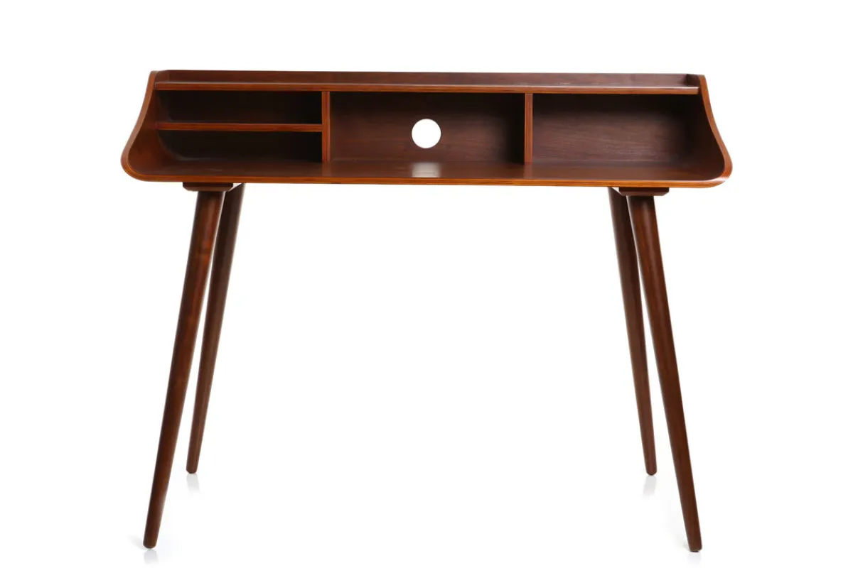 Miliboo Schreibtisch Nussbaum NORDECO* Design-schreibtische