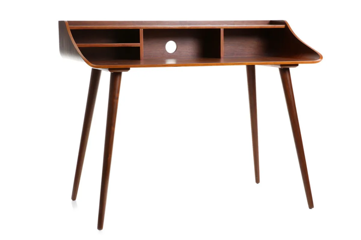 Miliboo Schreibtisch Nussbaum NORDECO* Design-schreibtische