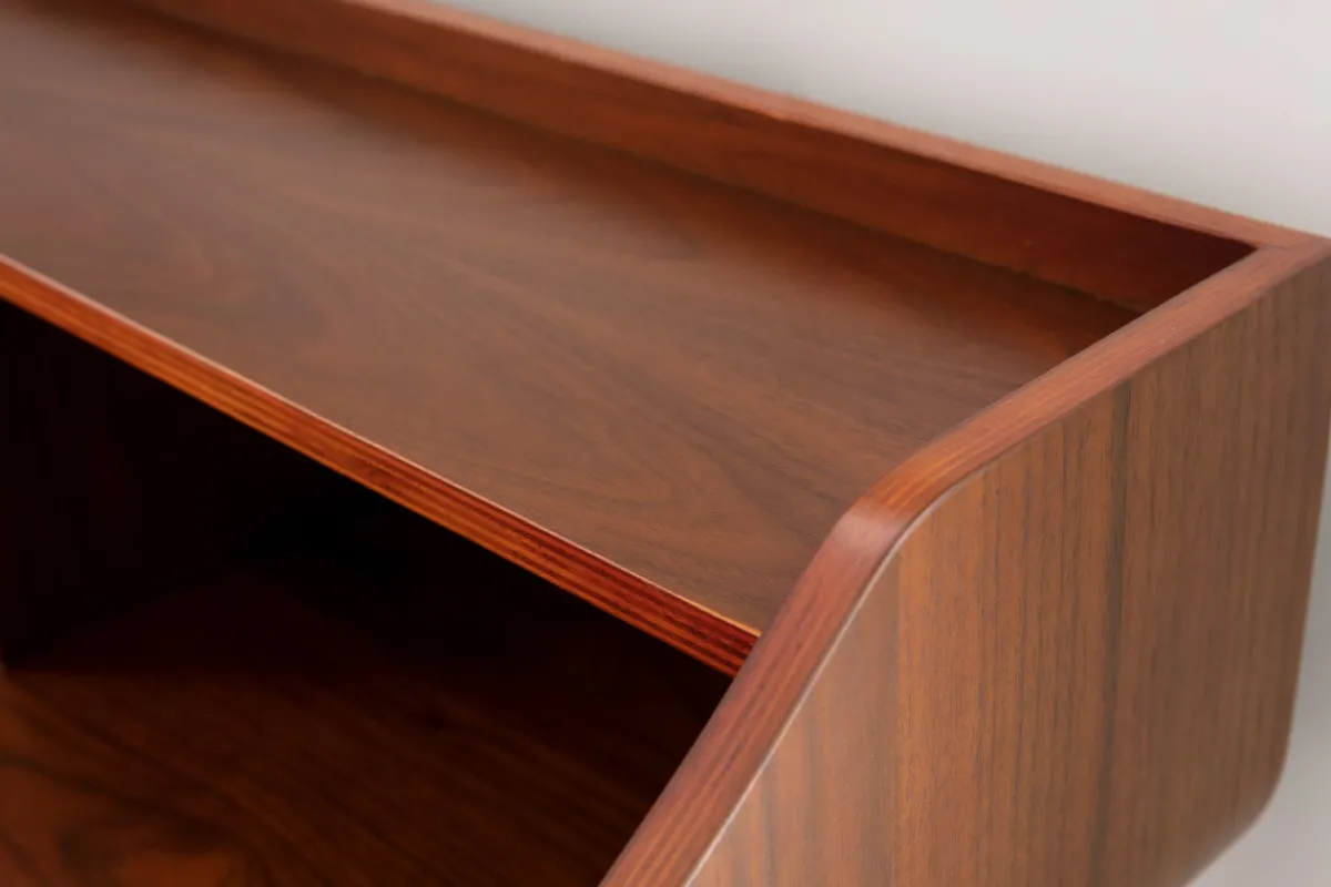 Miliboo Schreibtisch Nussbaum NORDECO* Design-schreibtische