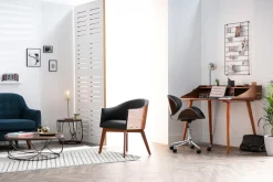 Miliboo Schreibtisch Nussbaum NORDECO* Design-schreibtische