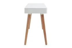 Miliboo Schreibtisch skandinavisches Design Weiß und Holz L115 cm TOTEM* Design-schreibtische|Konsolentische