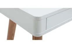 Miliboo Schreibtisch skandinavisches Design Weiß und Holz L115 cm TOTEM* Design-schreibtische|Konsolentische