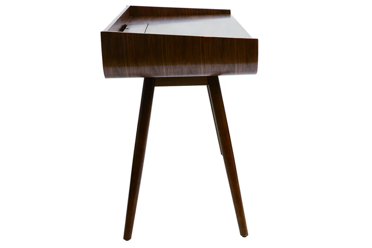 Miliboo Schreibtisch Vintage Holz Nussbaum HALLEN* Design-schreibtische