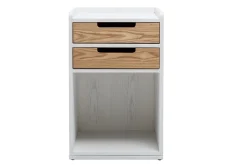 Miliboo Schreibtischcontainer skandinavisch weiß und Holz OPUS* Design-schreibtische|Aufbewahrung Büro
