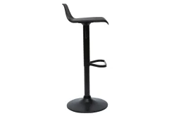 Miliboo Schwarze 360° drehbare und höhenverstellbare Design-Barhocker (2er-Set) KRONOS* Barhocker