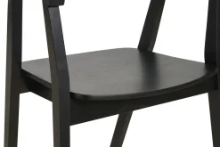 Miliboo Schwarze Design-Stühle aus Holz (2er- Set) BAHIA* Design-stühle