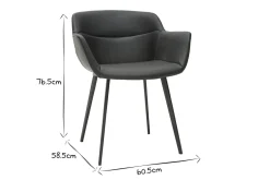 Miliboo Schwarze Design-Stühle (2er-Satz) NERO* Design-stühle