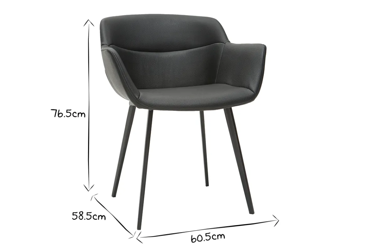 Miliboo Schwarze Design-Stühle (2er-Satz) NERO* Design-stühle