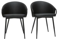 Miliboo Schwarze Design-Stühle (2er-Set) PRECIO* Design-stühle