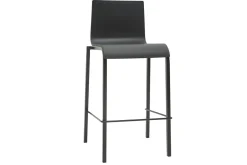 Miliboo Schwarze stapelbare Designer-Barhocker H65 cm (2er-Satz) KUPA* Barhocker