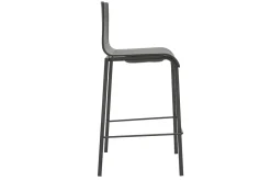 Miliboo Schwarze stapelbare Designer-Barhocker H65 cm (2er-Satz) KUPA* Barhocker