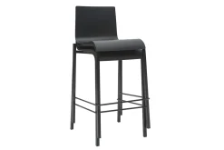 Miliboo Schwarze stapelbare Designer-Barhocker H65 cm (2er-Satz) KUPA* Barhocker