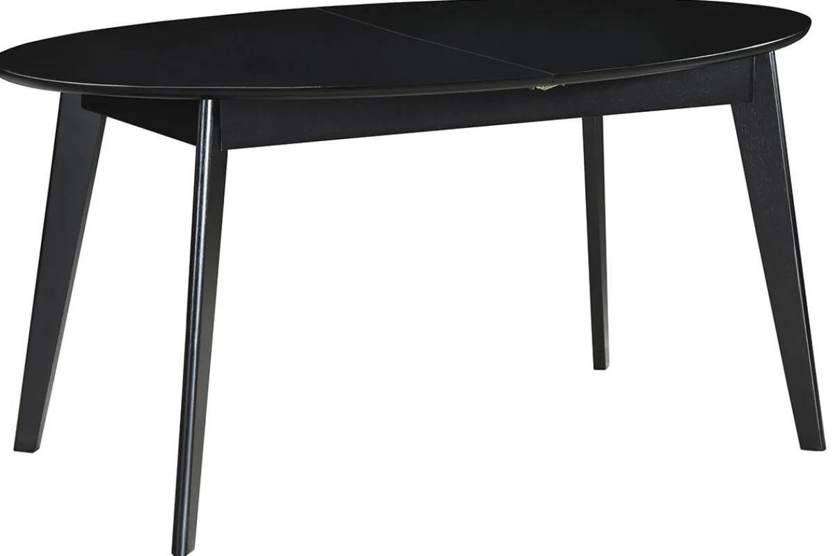 Miliboo Schwarzer ausziehbarer Esstisch L160-200 cm MARIK* Ausziehtische
