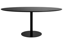 Miliboo Schwarzer ovaler Design-Esstisch B170 cm HALIA* Esstische